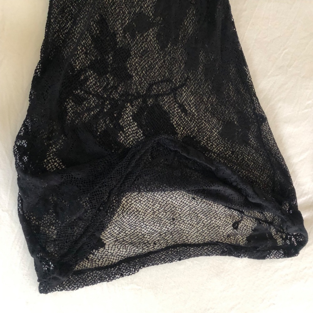 NWOT Sheer Maxi Lace Black Dress/Lingerie , No Size - Picture 11 of 14
